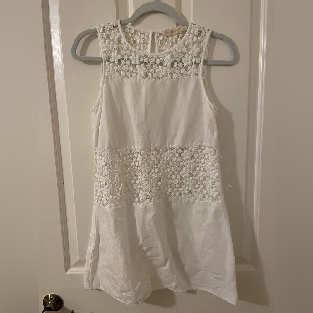 Tory Burch Bateau Neckline Mini Dress